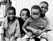 Four Young Boys in Zimbabwe
