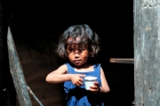Nepal Katmandu Baby Girl with Cup
