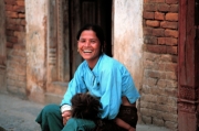 Nepal - Woman with Baby on Lap