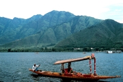 Kashmir-Shikara on Dal Lake-Himalayas