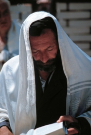 Israel - Man Praying at Western Wall