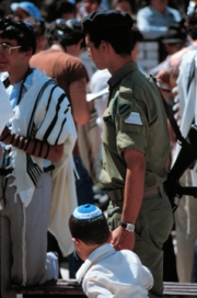 Jerusalem - Israeli Soldier and Child