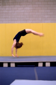 Gymnast on Beam
